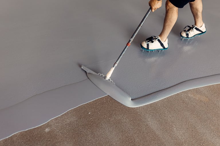 Epoxy patio floor coating